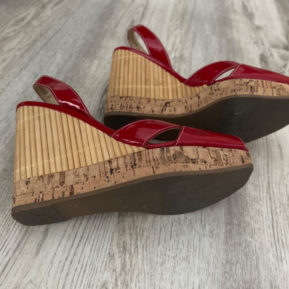 Prada Red Patent Leather Wedged (US7) - Picture 4 of 5